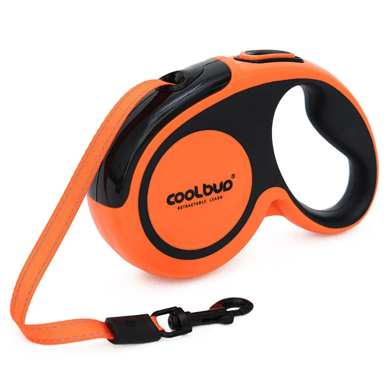 Portable Nylon Automatic Retractable Leash For Dogs And Pets