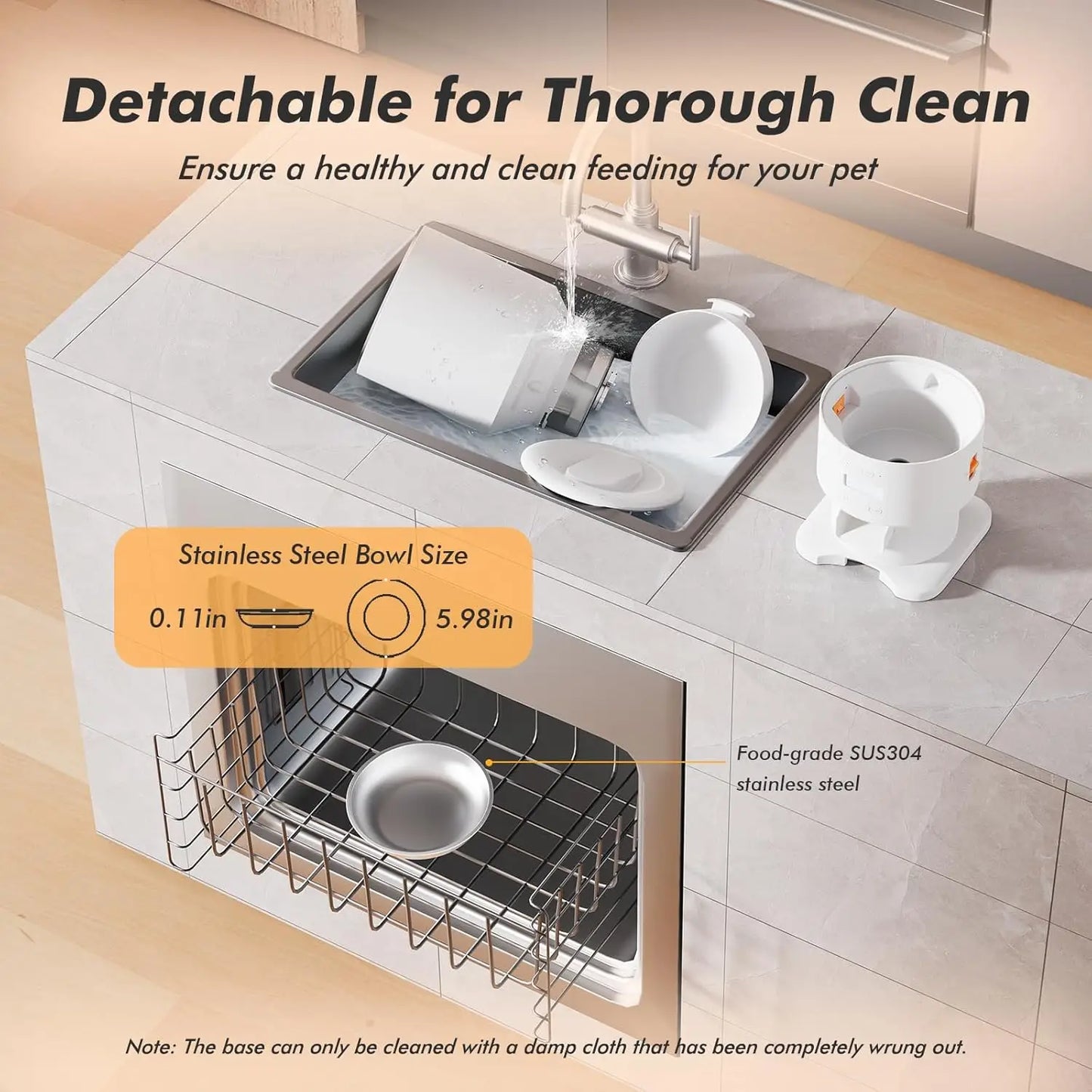 Automatic Pet Feeder With Programmable Meals And Voice Recording