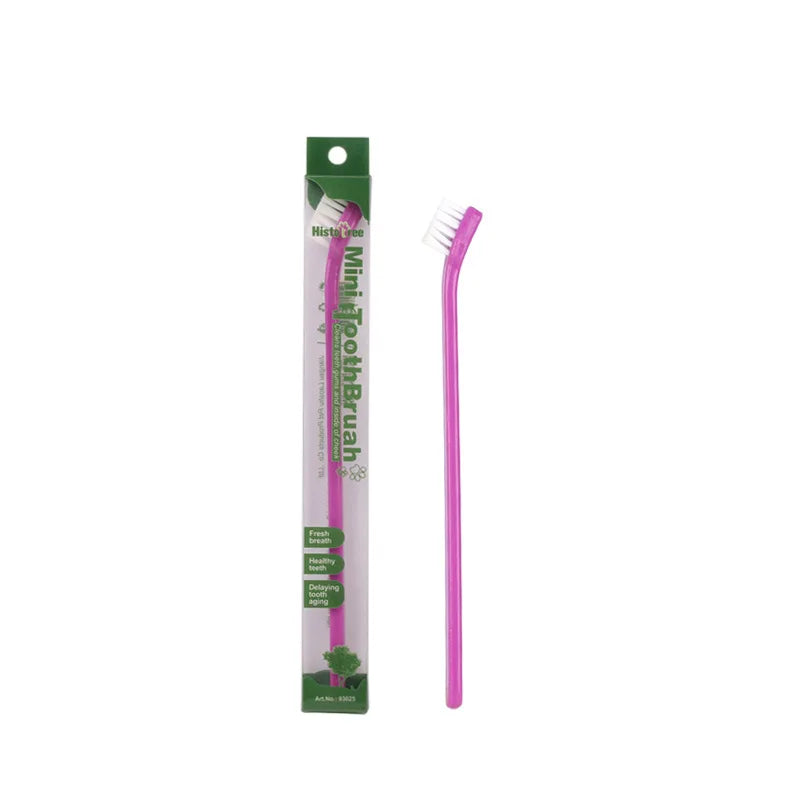 Vet Recommended Micro Head Dog Toothbrush For Small Mouth Pets
