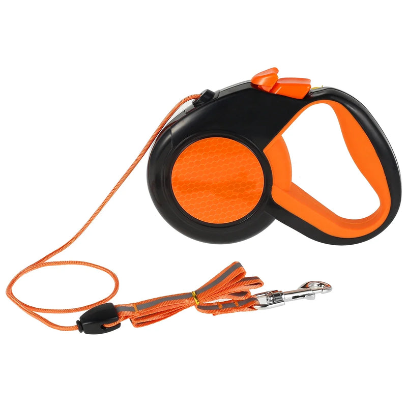 Retractable Dog Leash with One-Button Brake