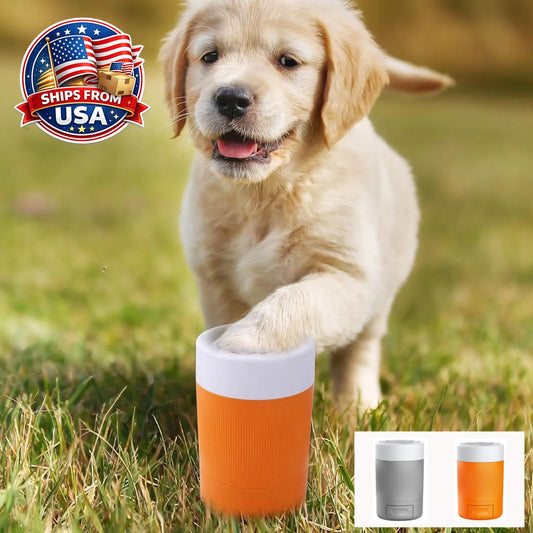 Portable Dog Paw Cleaner With Soft Bristles For Muddy Paws