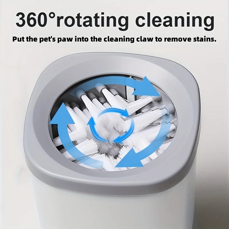 Pet Paw Washing Cup With Soft Silicone Brush For Dogs
