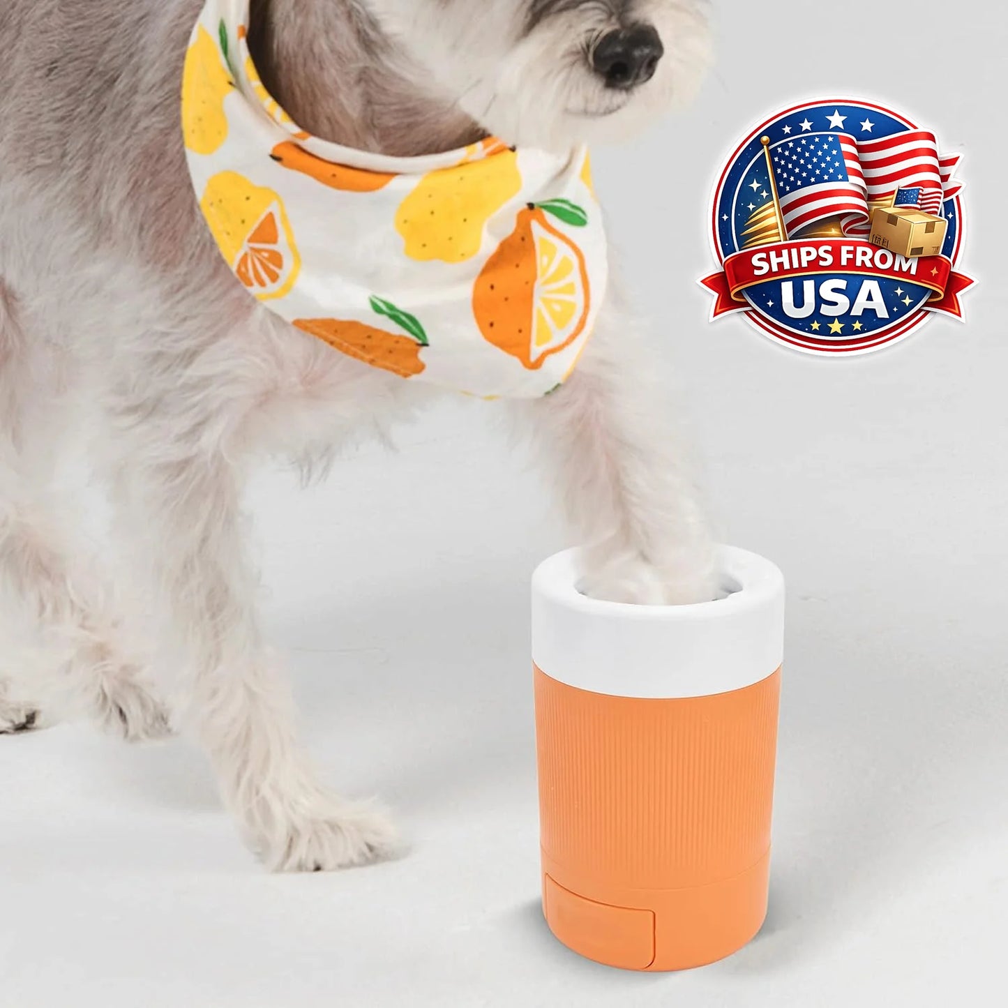 Pet Paw Washing Cup With Soft Silicone Brush For Dogs