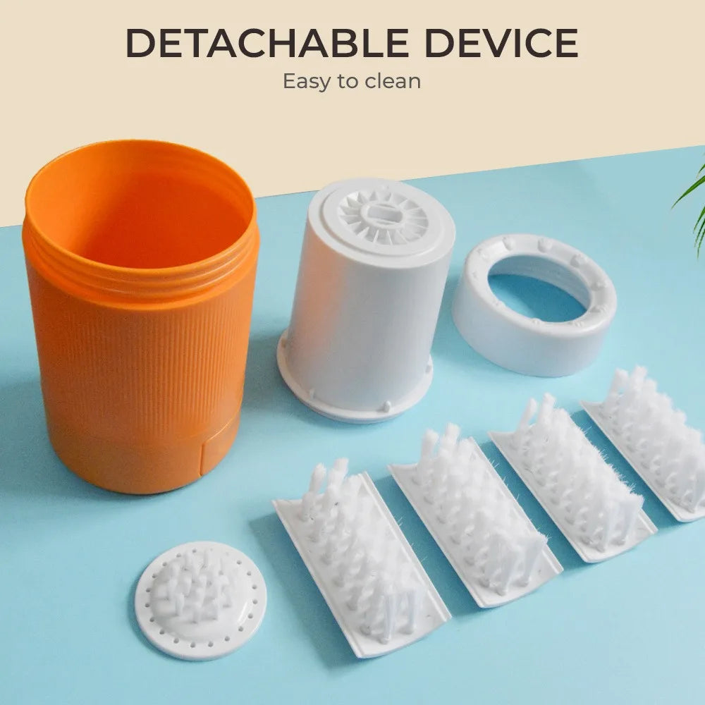 Pet Paw Washing Cup With Soft Silicone Brush For Dogs