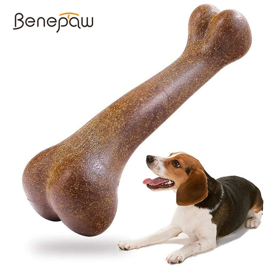 Benepaw Nearly Indestructible Dog Bone Chew Toy For All Dogs