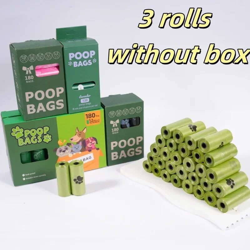 Ultra Thick Dog Poop Bags 180 Count Leak-Proof Polyethylene Rolls