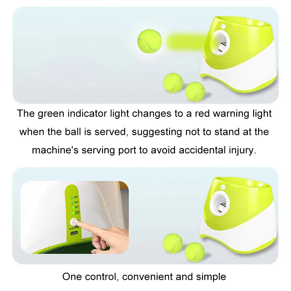 Automatic Dog Ball Thrower With 3 Balls For Indoor Outdoor
