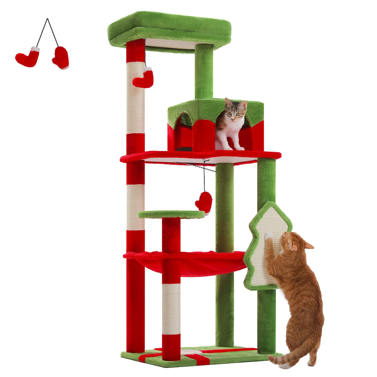 PAWZ Road Cat Tree Indoor 5-Level Tower For Large Cats