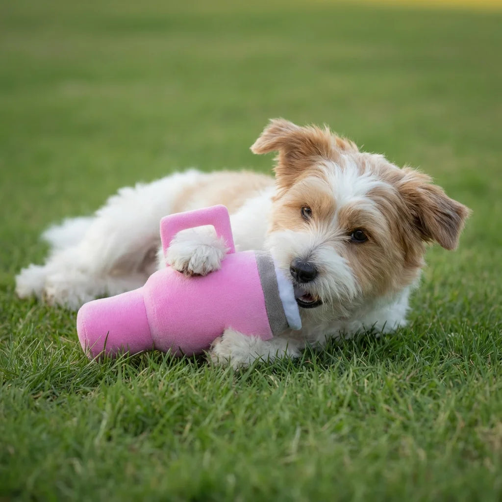 Simple Durable Plush Pet Mug Toy For Dogs And Cats