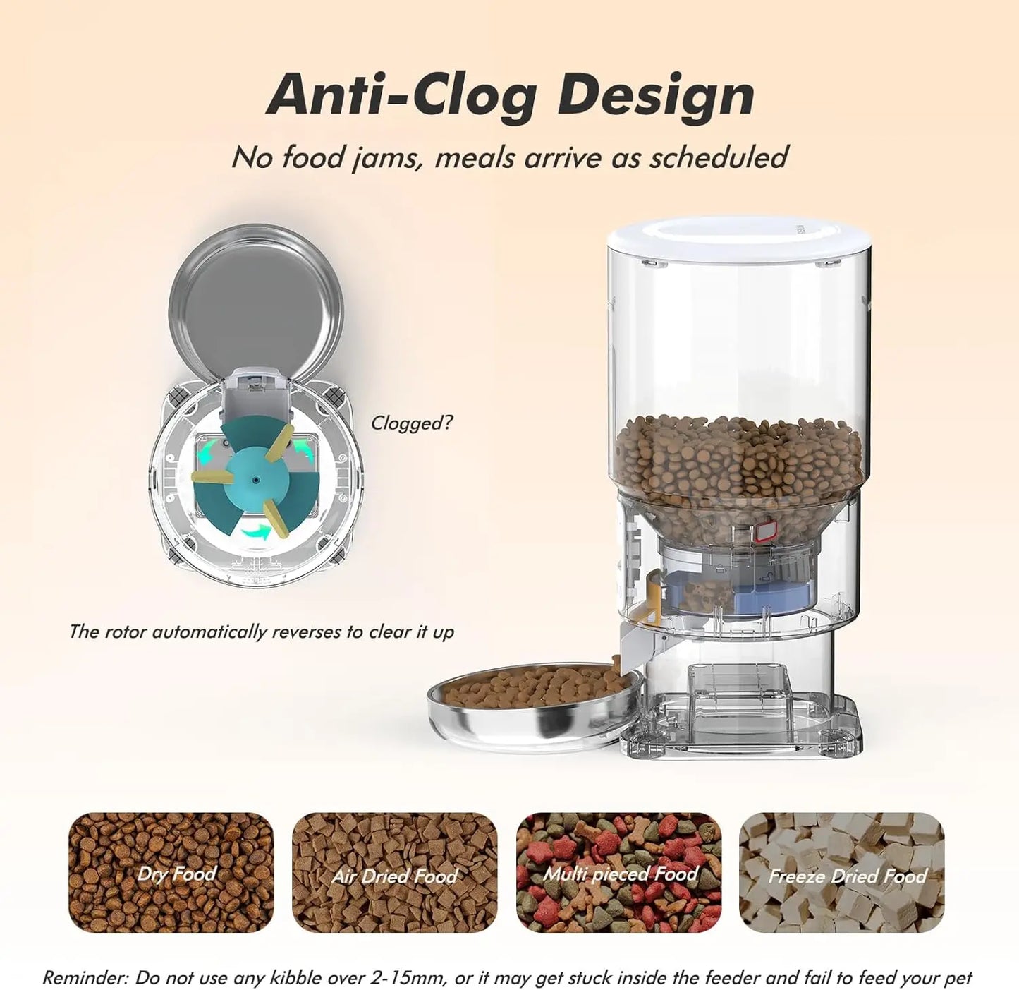 Automatic Pet Feeder With Programmable Meals And Voice Recording