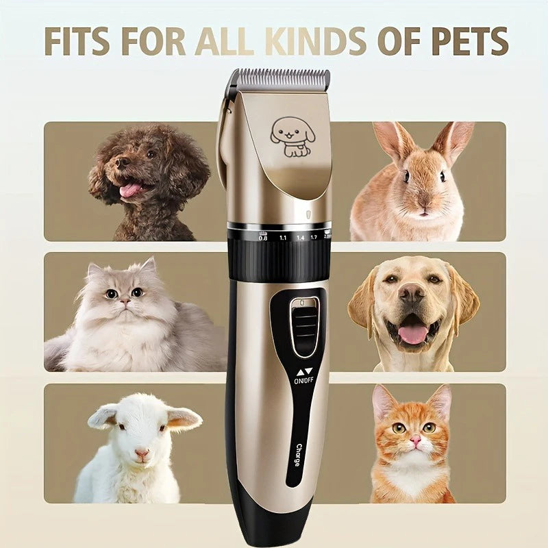 SHUYU Pet Hair Trimmer Kit Electric Precision Clippers For Pets