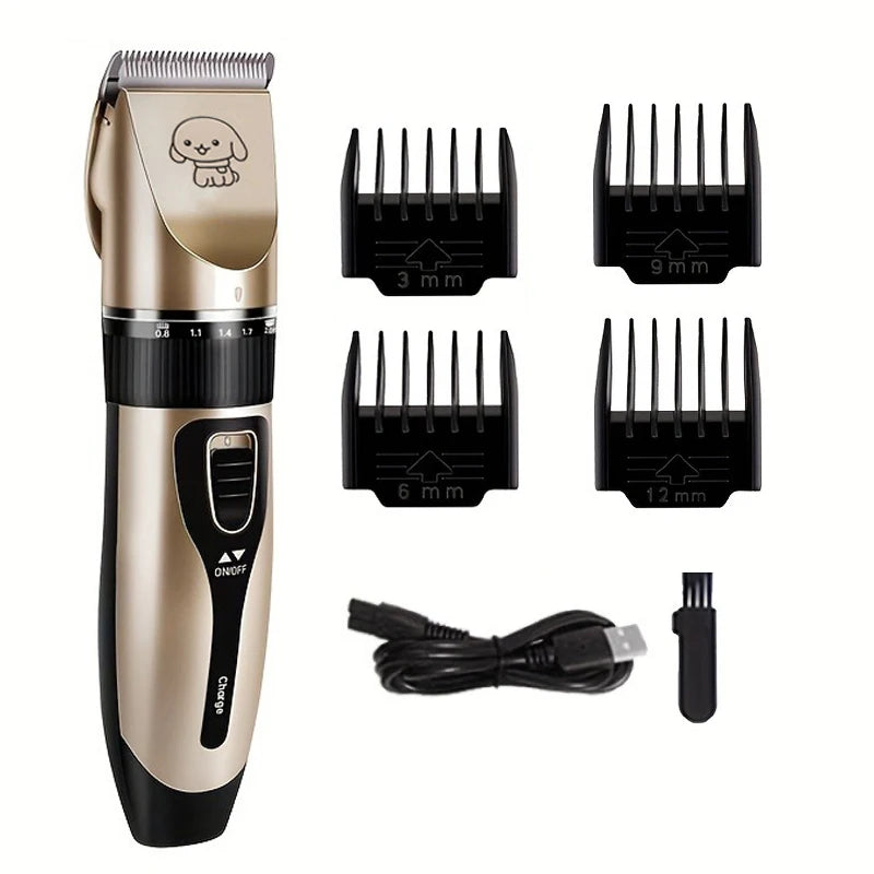 SHUYU Pet Hair Trimmer Kit Electric Precision Clippers For Pets