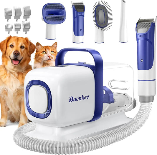 Pet Grooming Kit With Vacuum 15000Pa Clippers Quietly Efficient GroomingSolution