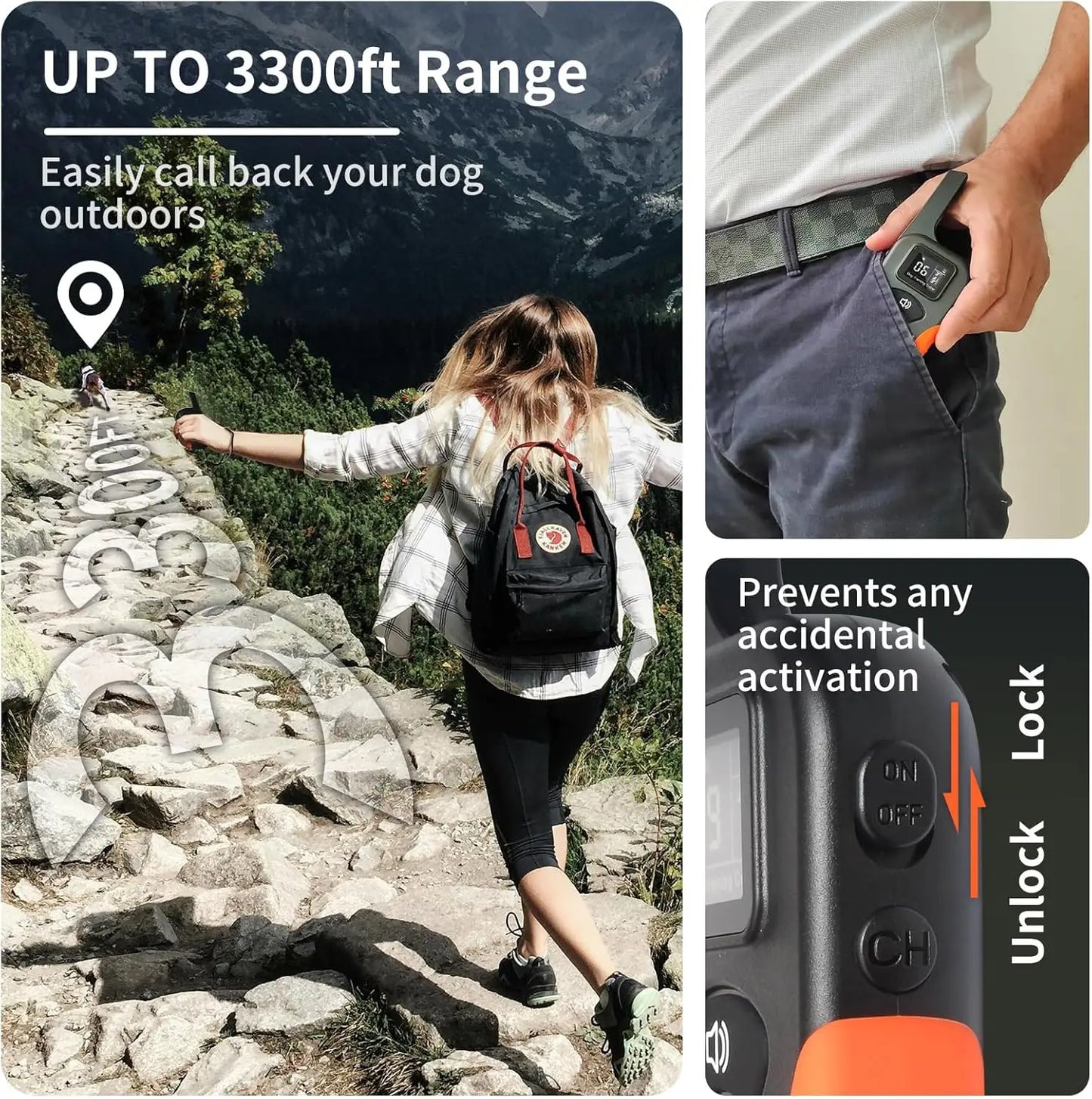 No Shock Dog Training Collar With Remote And Beeps Waterproof