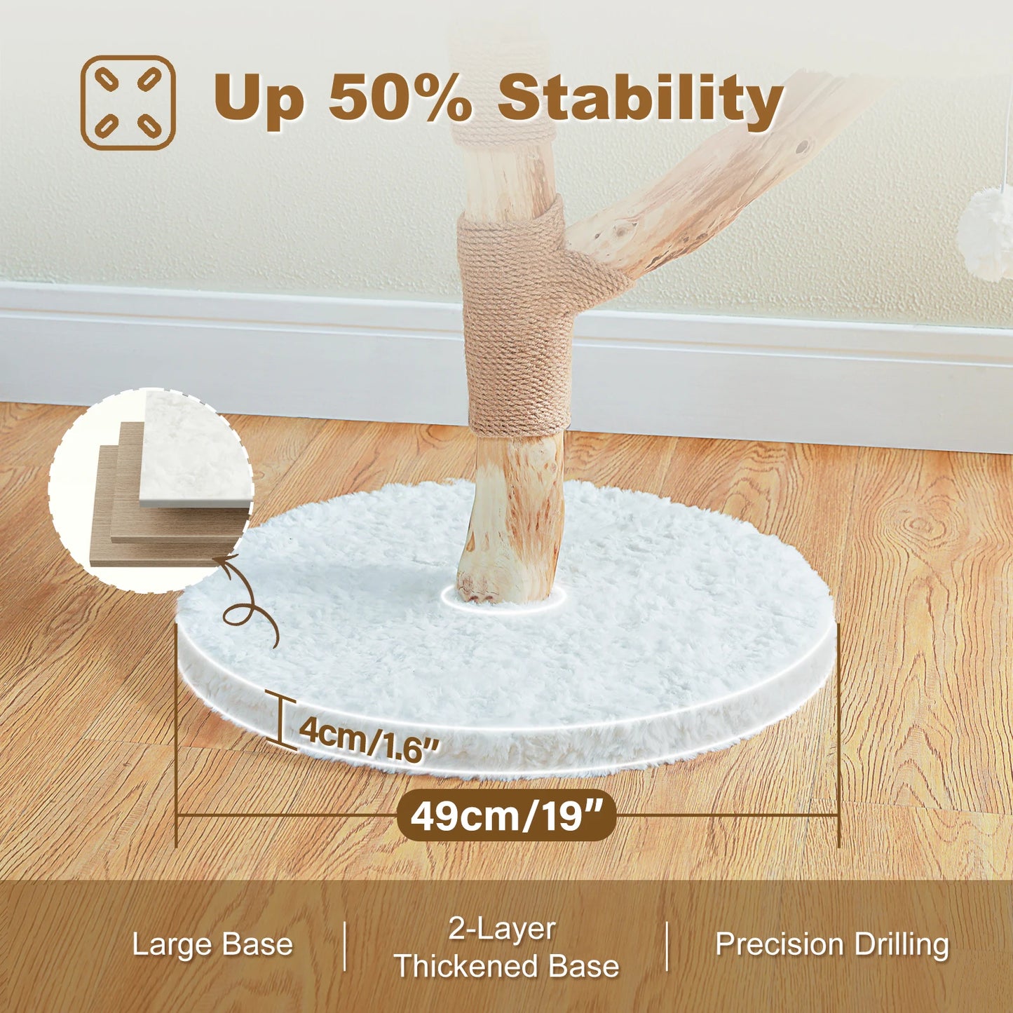 PAWZ Road Flower Cat Tree Perches Indoor Cats Modern Tower