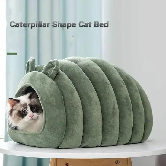 Winter Warm Cat Kennel Nest Fully Enclosed Thermal Bed