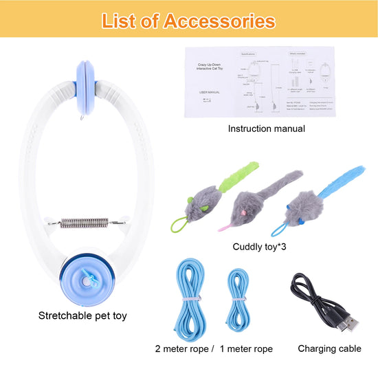 Shunmaii Teaser Electronic Self-Play Cat Toy With Catnip Mice