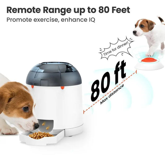 Dog Puzzle Feeder Toy Interactive IQ Training Treat Dispenser Remote