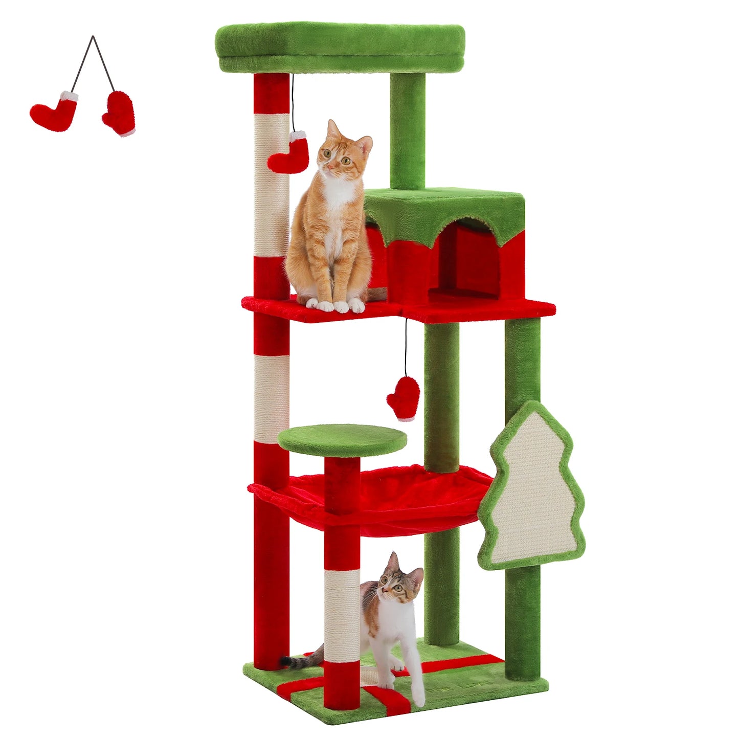 PAWZ Road Cat Tree Tower With Sisal Posts And Hammock