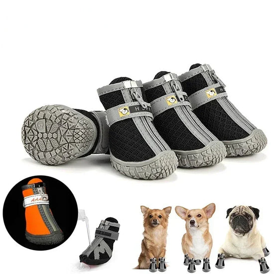 NONECN Waterproof Pet Shoes Antiskid Puppy Rain Walking Boots
