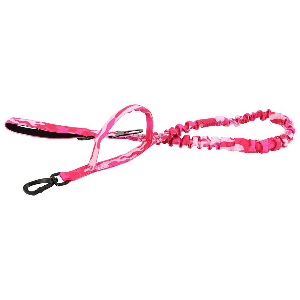 PETRAVELCN Military Dog Leash with Quick Release 2 Control Handles