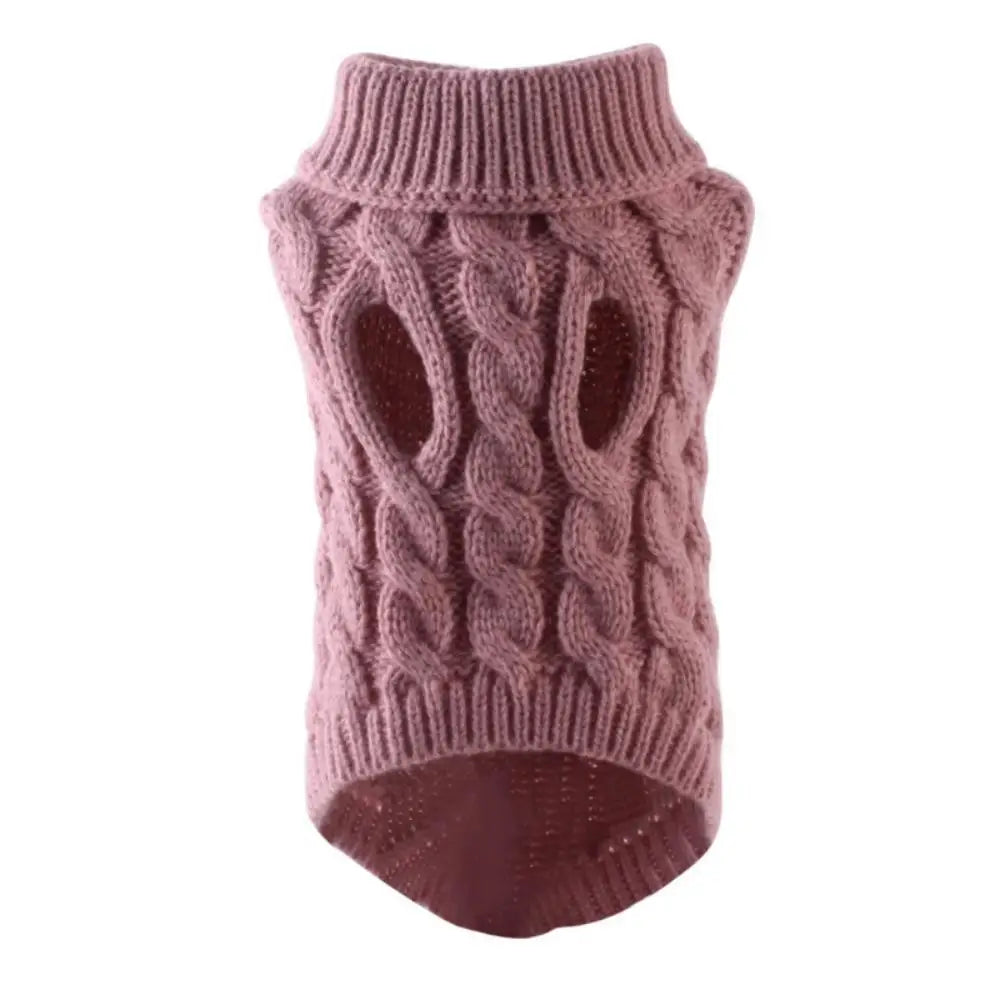 Cozy Autumn Winter Dog Sweater For Small Pets With Durable Leather Exterior And Warmth