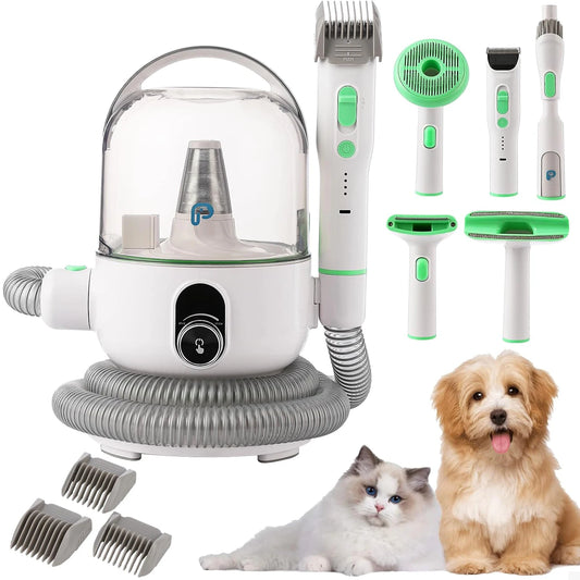 Pet Grooming Vacuum Kit With Quiet Operation And Five Grooming Tools For Pets At Home