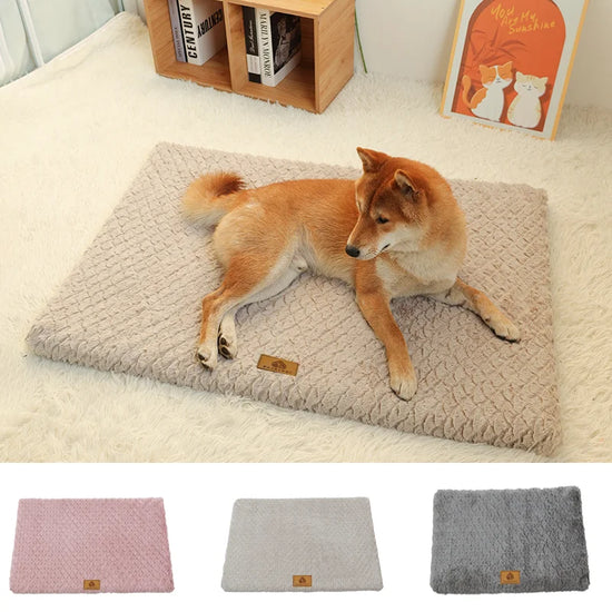 3D Foam Pet Bed With Removable Washable Faux Fur Cover Orthopedic Waterproof