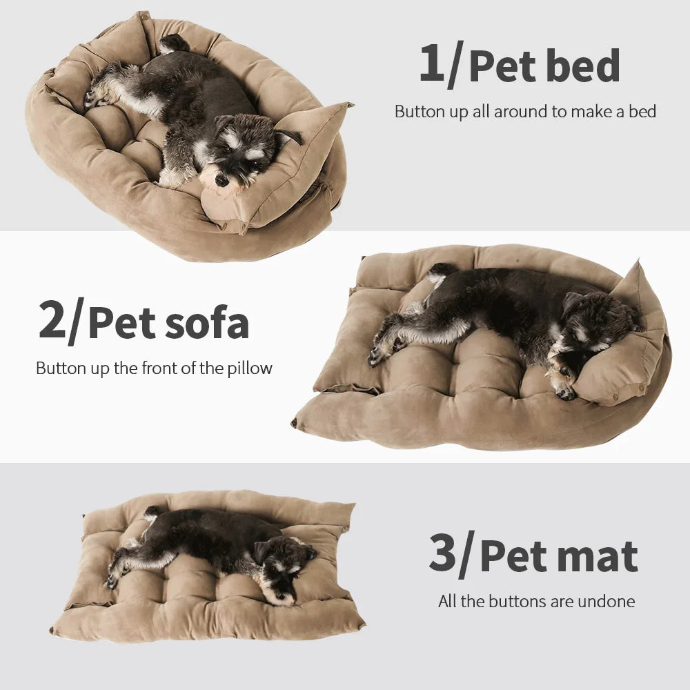 Versatile Multipurpose PetBed For Dogs And Cats NestSofaTravelPad AllSeason CozyPad