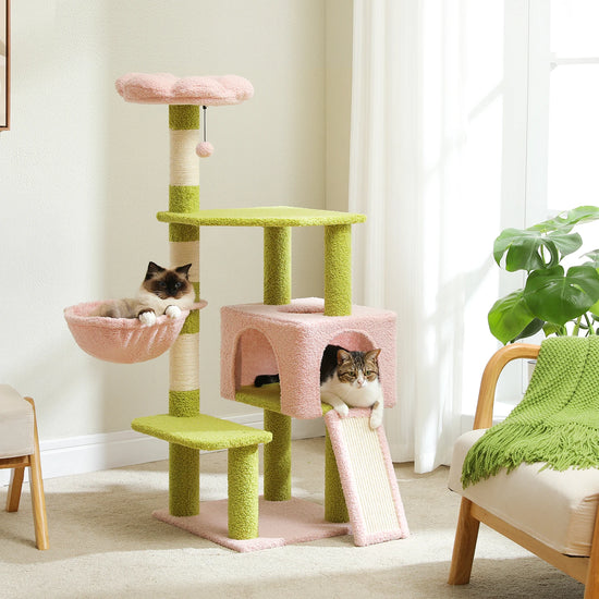 Flower Cat Tree Multi Level Cat Tower With Sisal Posts