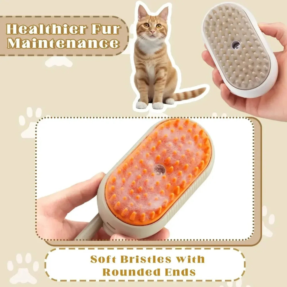 AEHOME 3-in-1 Electric Pet Grooming Brush For Dogs And Cats