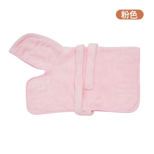Soft Pet Bath Towel Robe Quick Dry Absorbent For Dogs