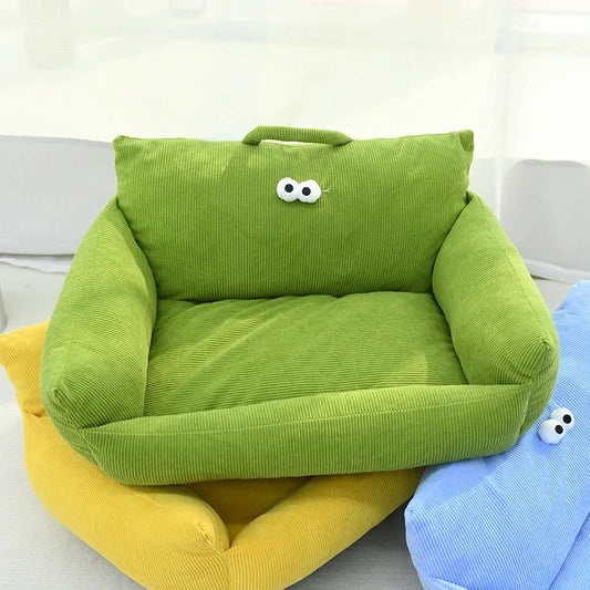 Dog Kennel Bed Sofa Nest Warm Plush For Small Dogs