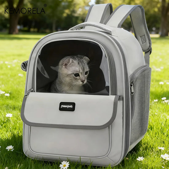 KEMORELA Breathable Mesh Foldable Pet Carrier Backpack for Dogs and Cats