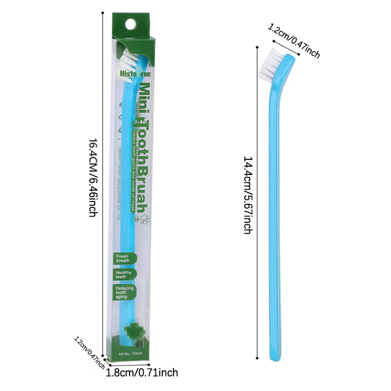 Vet Recommended Micro Head Dog Toothbrush For Small Mouth Pets