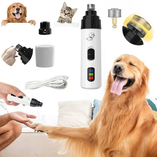 Electric Pet Nail Grinder USB Charging For Dogs And Cats