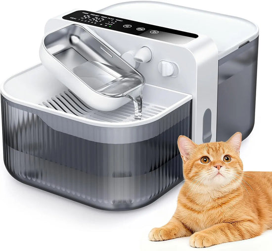 Wireless Pet Water Fountain No Filters 180 Day Battery