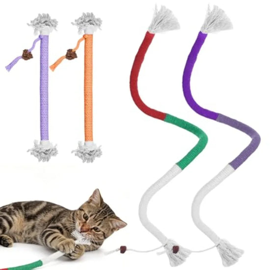 Cat Chew Rope Toy Kitten Teething Cotton String Chew Toys