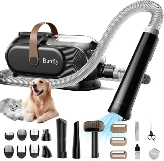 Pet Grooming Vacuum Kit With 13000kPa Suction 3L Capacity 11 Tools Ultra Quiet 50dB