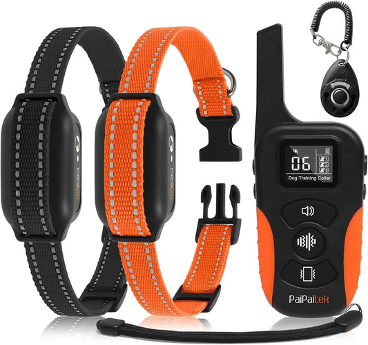 No Shock Dog Training Collar With Remote And Beeps Waterproof