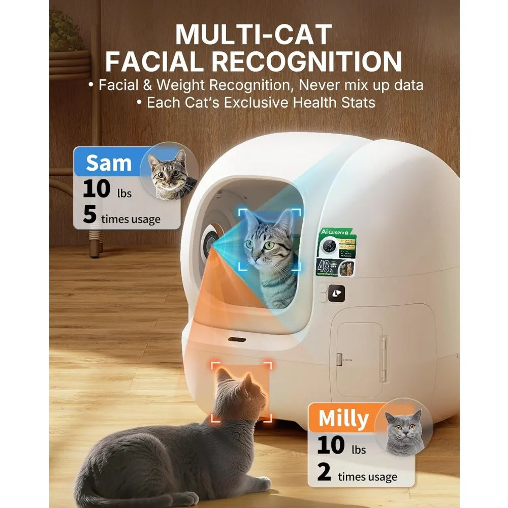 Purobot Max Pro 2 AI Camera Self Cleaning Litter Box