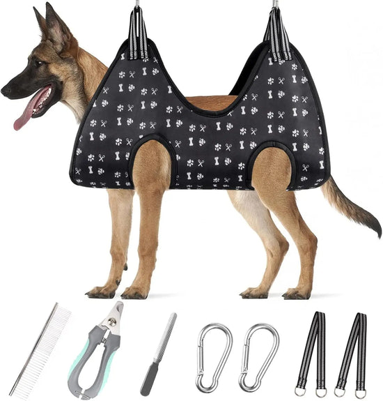 Pet Hammock Grooming Kit With Nail Clippers And File