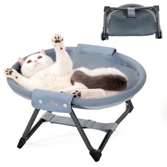 XMSJ Elevated Cat Hammock Bed No Assembly with Breathable Mesh