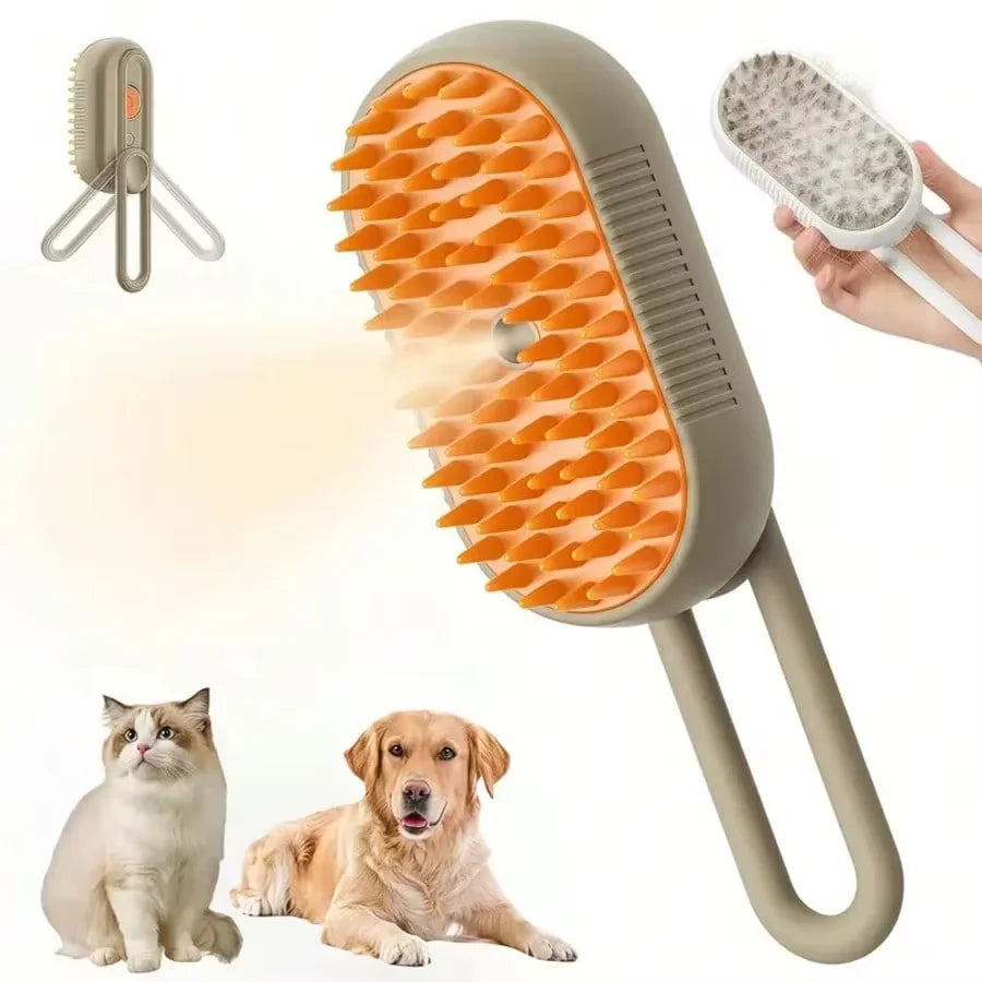 AEHOME 3-in-1 Electric Pet Grooming Brush For Dogs And Cats