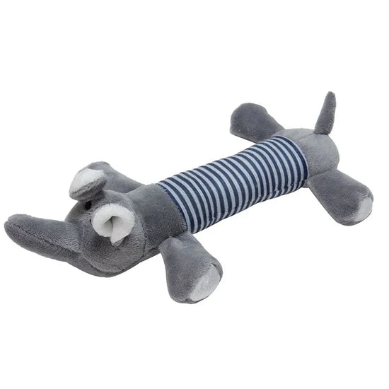 CDDMPET Animals Shape Plush Dog Toy Bite Resistant Squeaky