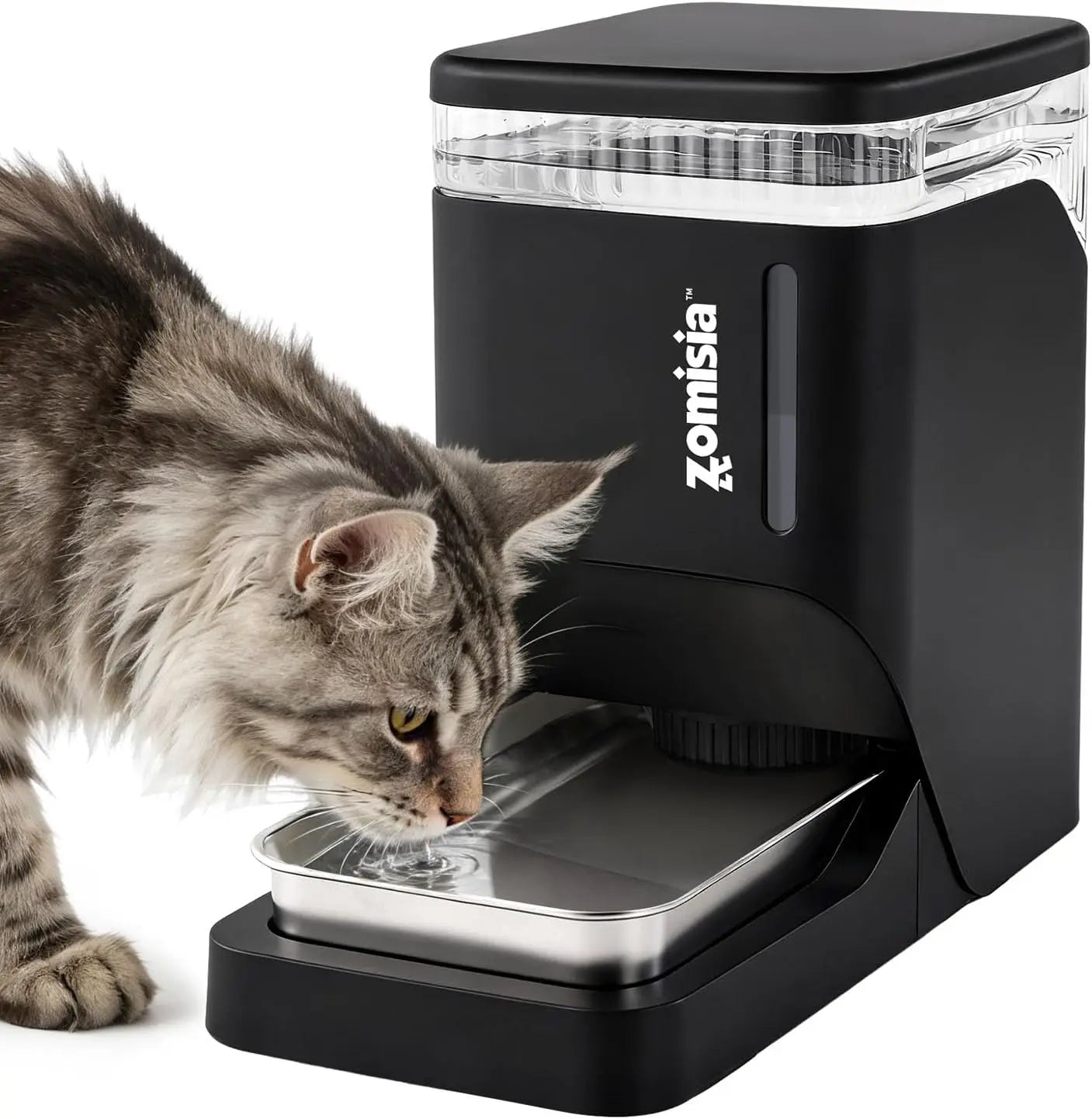 Automatic Cat Water Dispenser With Stainless Steel Bowl BPA Free