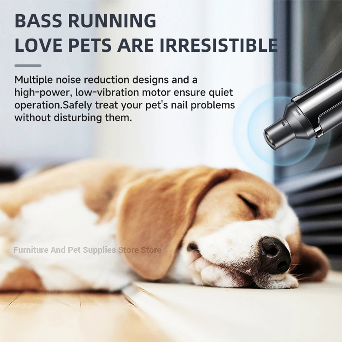 Electric Dog Nail Grinder and USB Rechargeable Pet Trimmer