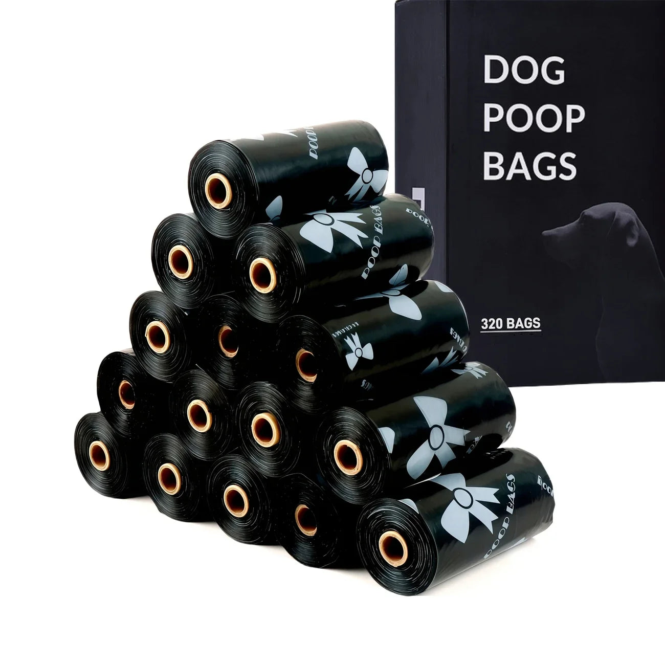 Ultra Thick Dog Poop Bags 180 Count Leak-Proof Polyethylene Rolls