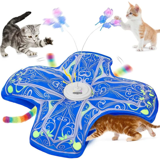 NBVCX Rechargeable Touch Activated Interactive Hide And Seek Cat Toy