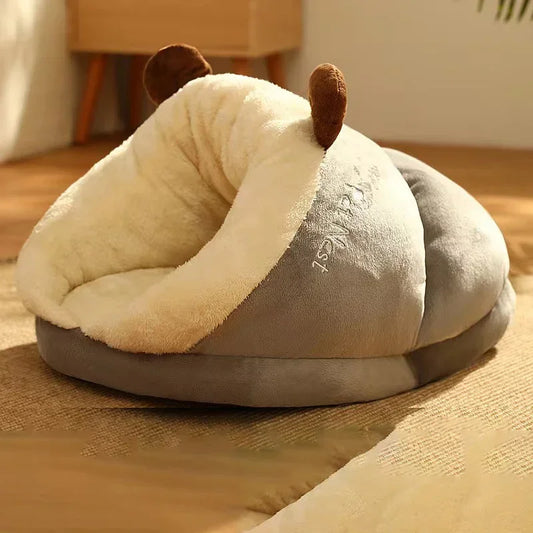 Winter Warm Dog Kennel Bed Breathable Foldable Pet House
